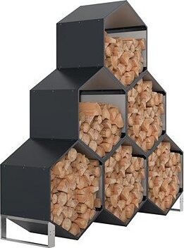 IWHome Dreváreň EOS GW-A, antracit 92 × 80 × 60 cm IWH-10230037 – 6 ks v balení