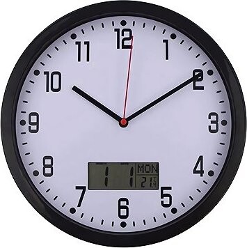 Verk 27456 Nástenné hodiny analógové s kalendárom