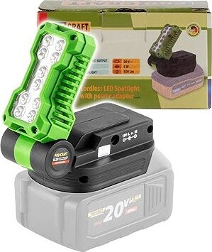 Procraft LED reflektor aku LL20bb (bez akumulátora a nabíjačky)
