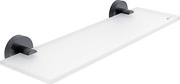 Nimco Polica do kúpeľne a sprchy 40 cm – bez vŕtania Unix čierna UNC-13091B-40-90