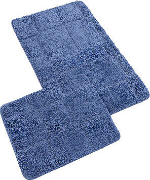 Bellatex Kúpeľňová sada Bany Silver 60 × 100 cm + 60 × 50 cm 425/004 modrá