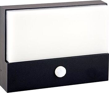 McLED LED svietidlo Kerberos s pohybovým senzorom, 9 W, 4000 K, IP65, čierna farba