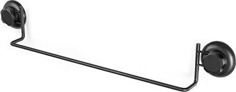 COMPACTOR Vešiak na uteráky, bez vŕtania, čierny