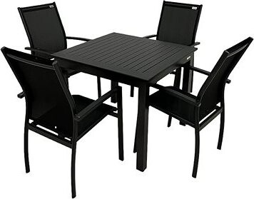 DOPPLER Súprava záhradného nábytku EXPERT 4 + 1 antracit