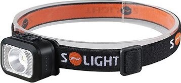 Solight LED čelové nabíjacie svietidlo, 170 lm, teplé + studené svetlo, Li-Ion