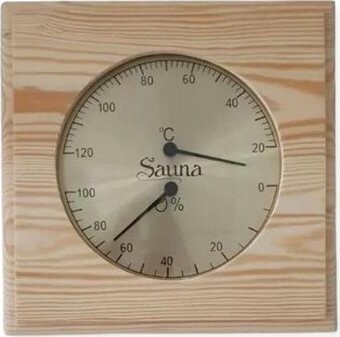 Sentiotec Teplomer s vlhkomerom, drevo, combi