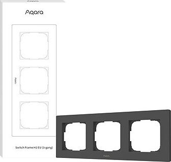 AQARA Switch Frame H2 EU (3-gang) (FE-X02DG), sivý