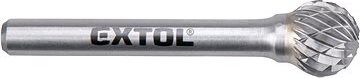 EXTOL INDUSTRIAL fréza karbidová, guľová, pr. 12 mm/stopka 6 mm, sek stredný (double-cut), 8703735