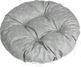 BELLATEX Adela Sedák 62/227 okrúhly prešívaný priem. 40 cm pnúci kvietok sivý