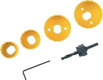 EXTOL CRAFT vrtáky vykružovacie korunkové, 4 priemery O 32 – 54 mm, HSS/Bi-metal, 1808