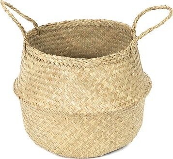 Compactor pletený úložný košík Belly M, morská tráva prírodná