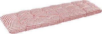 BELLATEX Sedák na lavicu 41/609 prešívaný 40 × 120 kocka červená