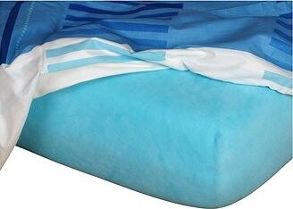 Dadka Džersej svetlý tyrkys 140 × 200 × 18 cm