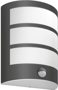 Philips LED Vonkajšie nástenné svietidlo so senzorom PYTHON 4000K