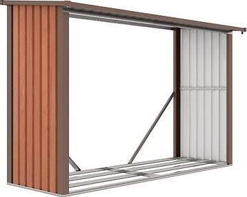 G21 Dreváreň WOH 335, hnedá 242 × 156 × 89 cm