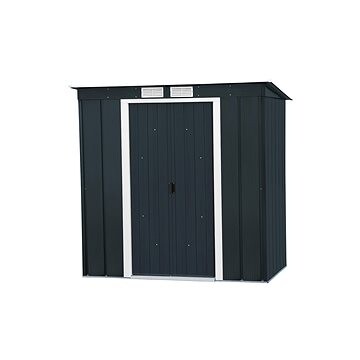 DURAMAX Domček záhradný PENT ROOF ECO, antracit 176 × 203 × 123 cm