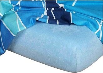 Dadka Froté prestieradlo svetlo modré 90 × 200 × 15 cm