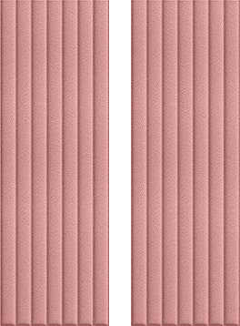HCS deco 3D samolepiace stenové obdĺžniky, mini pruhy zamat 2 ks, ružové