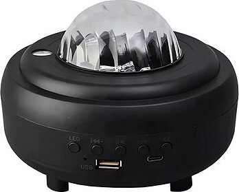 Verk 18287 LED projektor nočnej oblohy, Bluetooth reproduktor, čierny