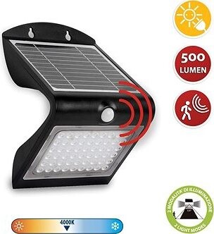 VELAMP LED solárne svetlo so senzorom pohybu SL237