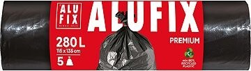 ALUFIX Premium černé 280 l, 5 ks