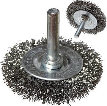 Satra Oceľová kefa s vlnitým drôtom 50 × 6 mm na vŕtačku