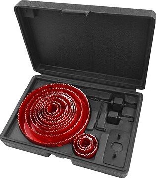 EXTOL PREMIUM vrtáky vykružovacie korunkové, 13 priemerov ∅ 19 – 127 mm, 8801605