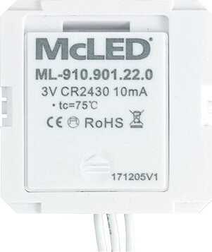 McLED RF ovládač do inštalačnej skrinky, 1 zóna