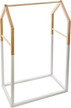 Atmosphera Detský drevený stojací vešiak, domček