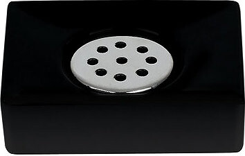 Spirella Mydlovnička QUADRO, keramika, matná čierna