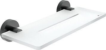 Nimco Polica do kúpeľne a sprchy 30 cm – bez vŕtania Unix čierna UNC-X430-90