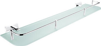 Nimco Polica do kúpeľne a sprchy 60 cm s ohrádkou – bez vŕtania Keira KE-22091AX-60-26