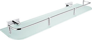 Nimco Polica do kúpeľne a sprchy 50 cm s ohrádkou – bez vŕtania Keira KE-22091AX-50-26