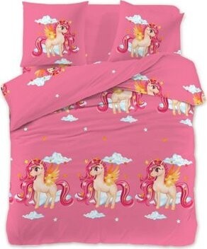 TEXTILOMANIE Detské obliečky KONÍK ružové 2 ks 70 × 80 cm/160 × 200 cm