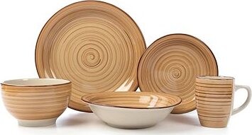 BANQUET SPIRAL Jedálenská súprava BROWN 30 ks