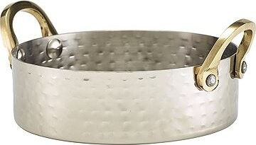 GENWARE Servírovací miska nerezová, tepaný povrch, výška 35 mm, průměr 120 mm