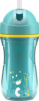 CHICCO Hrnček Šport so slamkou 266 ml, teal