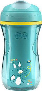 CHICCO Hrnček Active s tvrdým náustkom 266 ml, teal