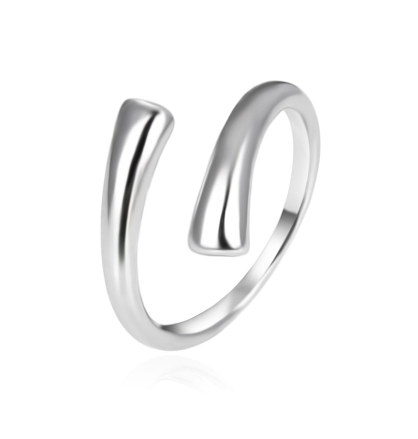 Agato Minimalistický otvorený strieborný prsteň AGT-R53X 57 mm