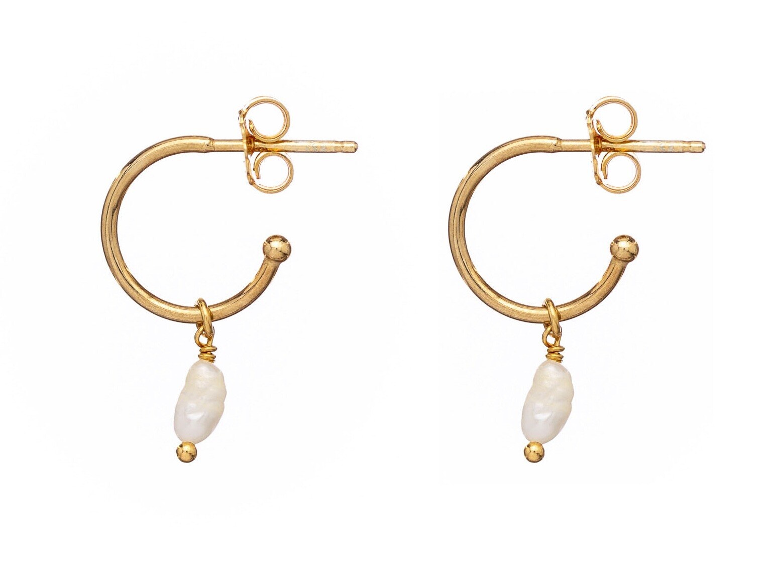 Alisia Elegantné pozlátené náušnice s pravou perlou AL1662.01.000