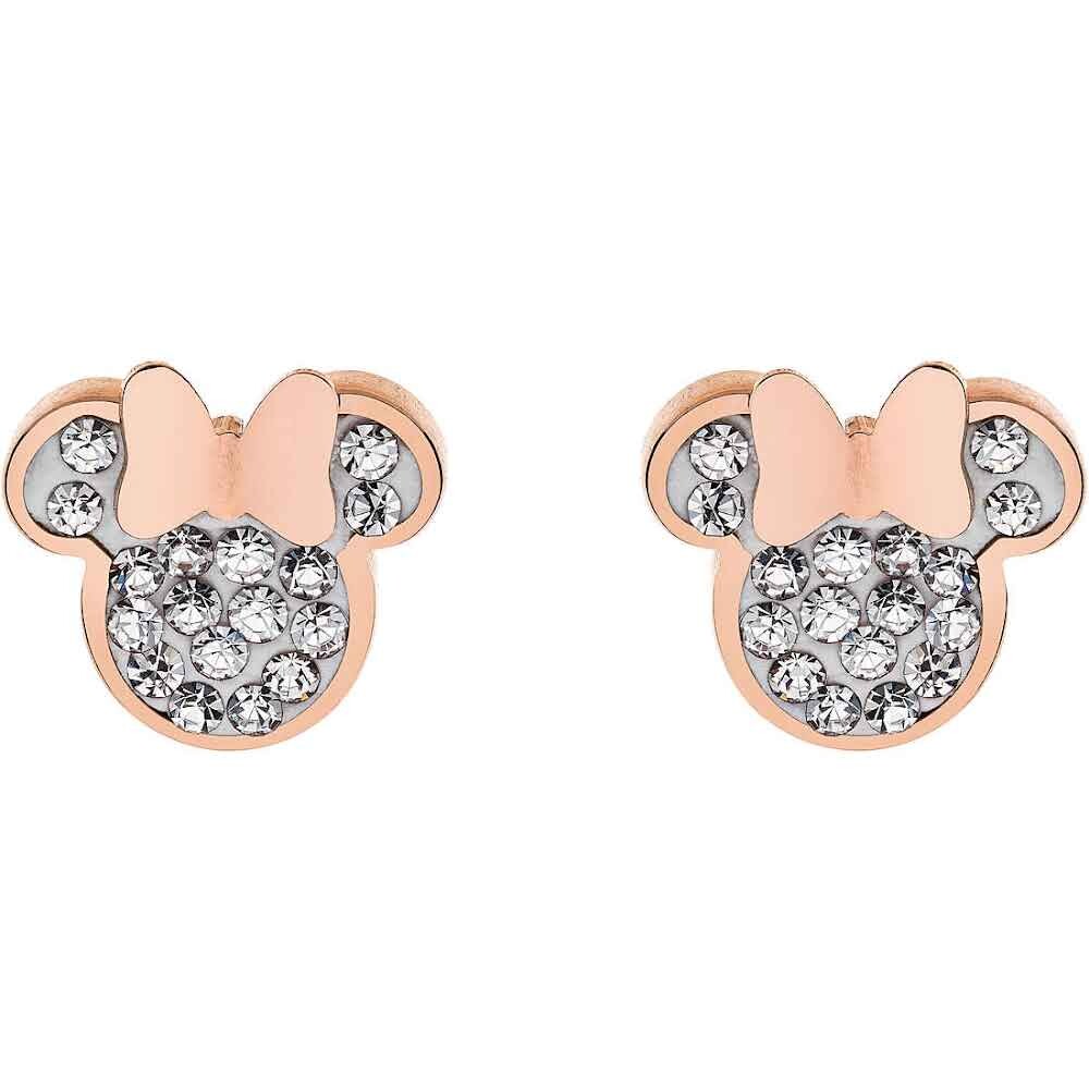 Disney Pôvabné bronzové náušnice kôstky Mickey and Minnie Mouse E600177PRWL-B.CS