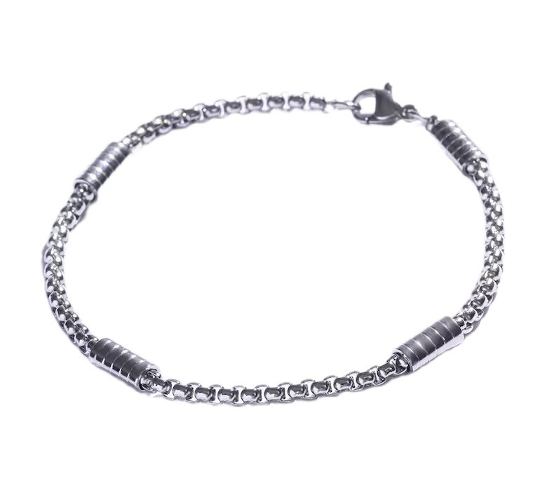 Marc Malone Nadčasový oceľový náramok pre mužov MCGB5061S 21 cm