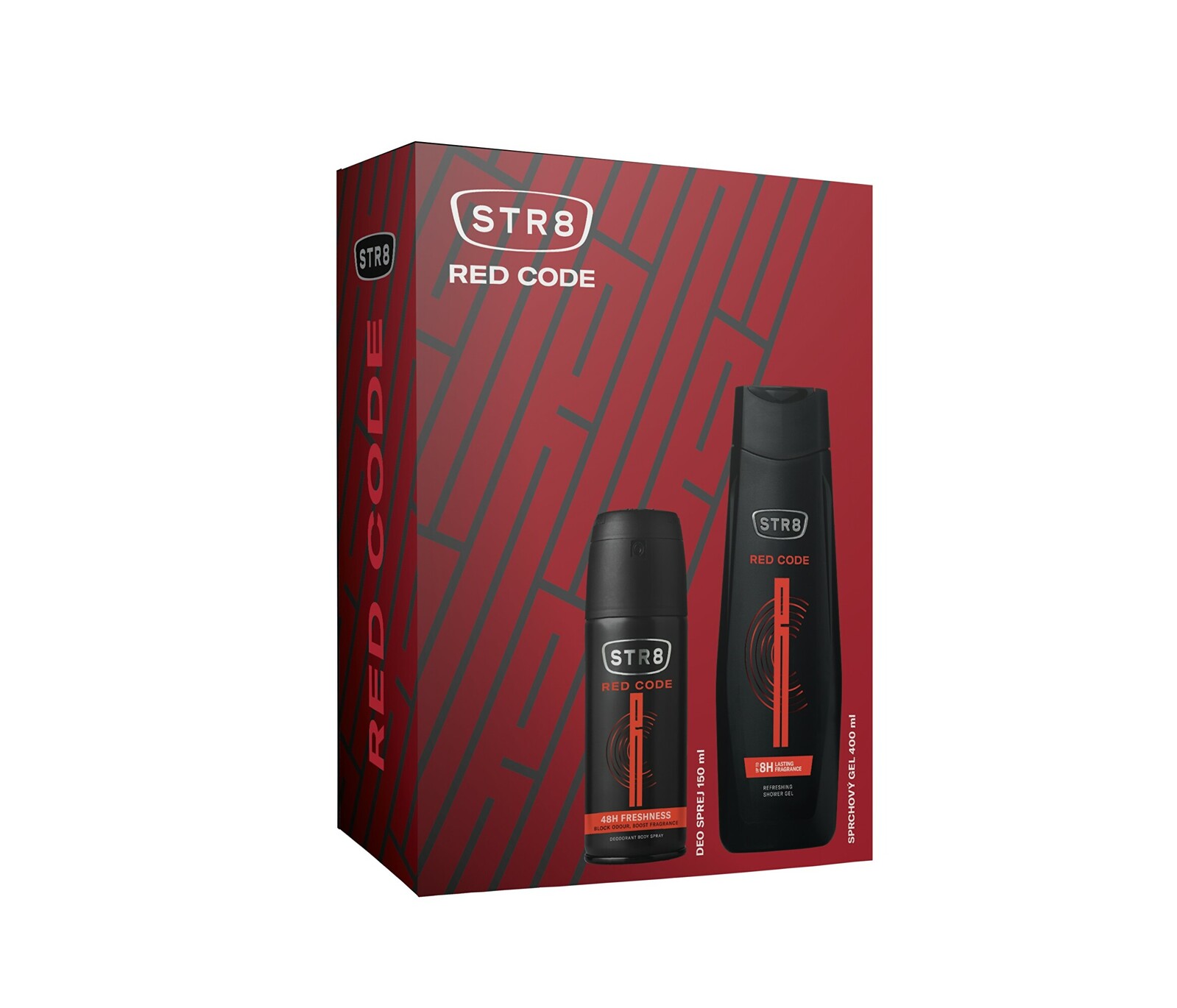 STR8 Red Code - dezodorant v spreji 150 ml + sprchový gél 400 ml