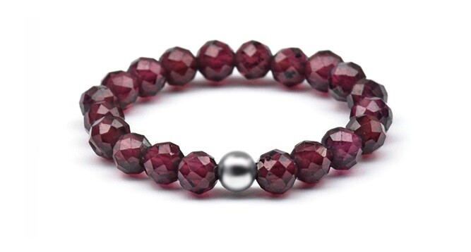 Agato Minerálny prsteň s granátom POL-R11 60 mm