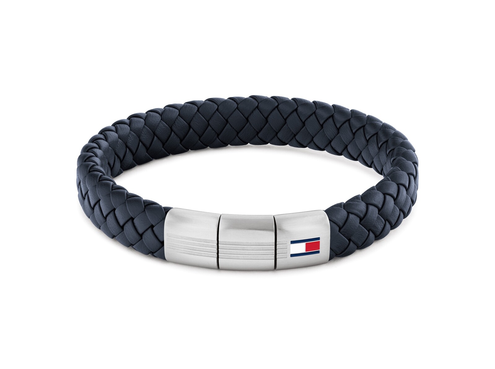 Tommy Hilfiger Modrý kožený náramok s oceľovým zapínaním 2790660