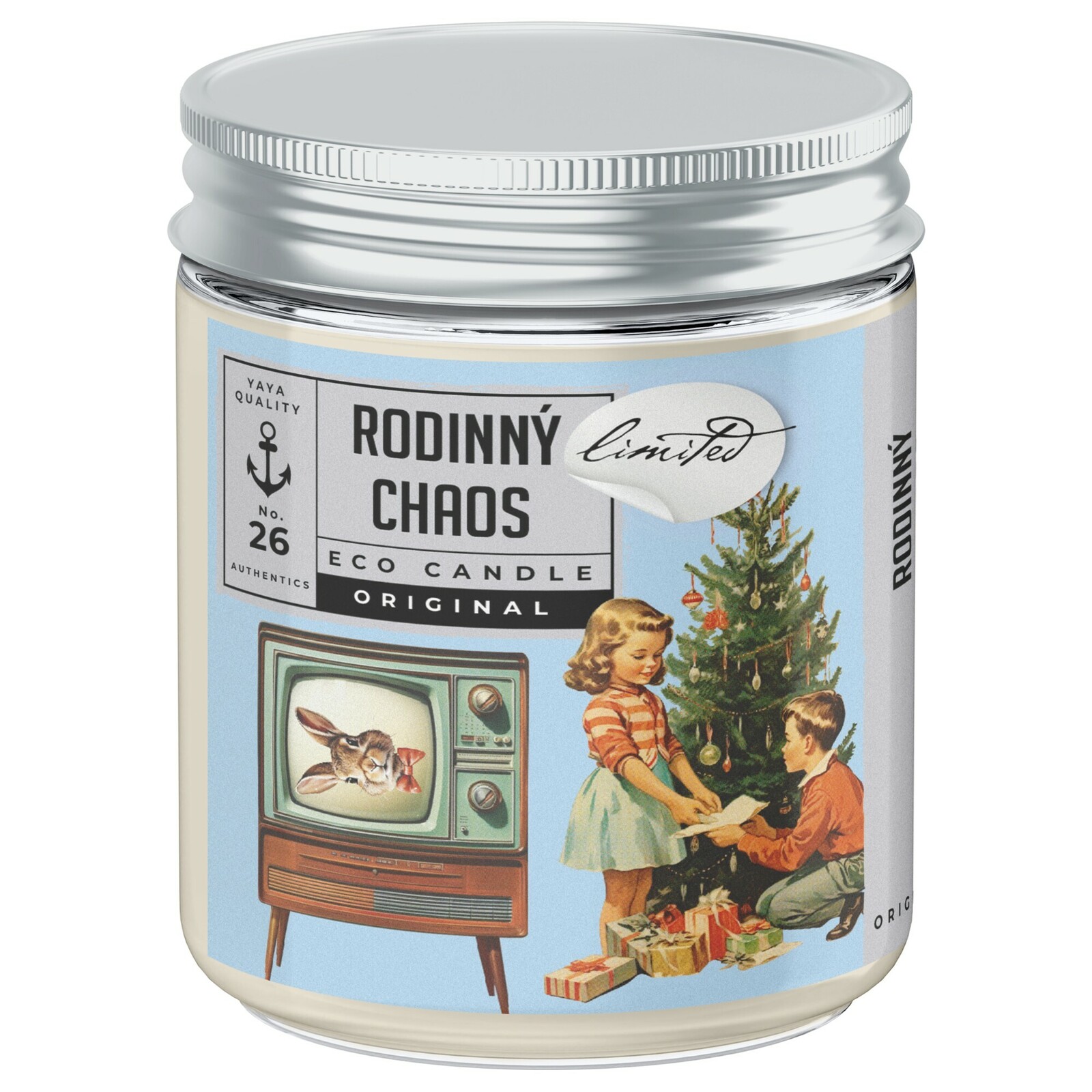 YaYa original Rodinný Chaos - limitovaná eko sójová sviečka 250 ml