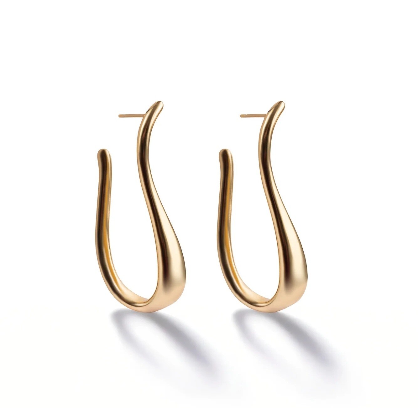 Marc Malone Módne pozlátené náušnice Zenya MCE250341G