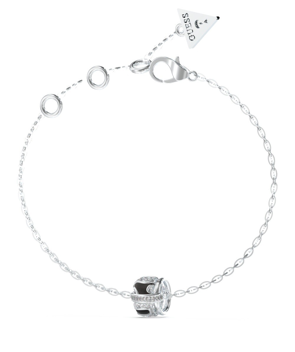 Guess Fashion oceľový náramok s kryštálmi Fabulous Me JUBB05192JWRHBK 18,5 cm