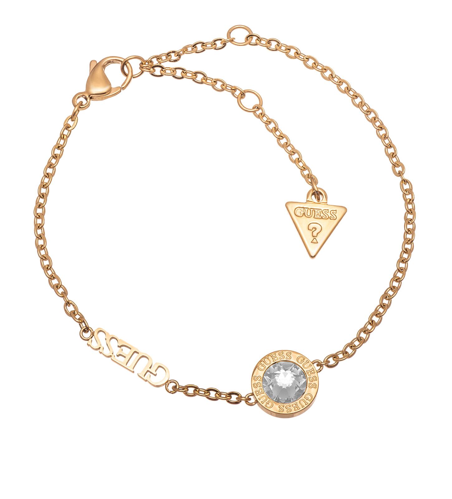 Guess Moderný pozlátený náramok Color My Day JUBB02246JWYG 18 - 23 cm - L