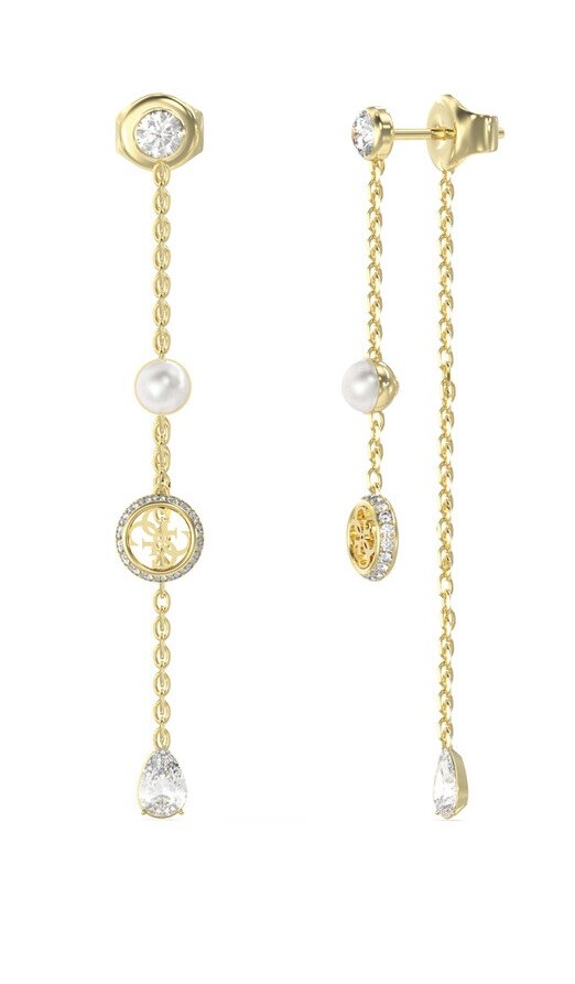 Guess Pôvabné visiace náušnice Tiny Pearly JUBE05513JWYGT/U